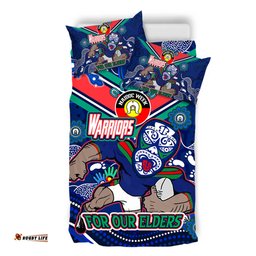 Amazing Aussie New Zealand Warriors Naidoc Week Custom For Our Elders Home Jersey Bedding Set