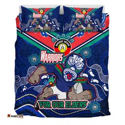 Amazing Aussie New Zealand Warriors Naidoc Week Custom For Our Elders Home Jersey Bedding Set