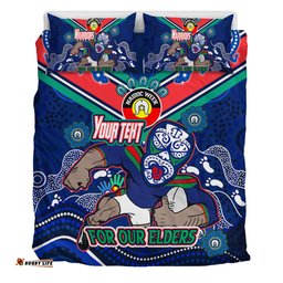 Amazing Aussie New Zealand Warriors Naidoc Week Custom For Our Elders Home Jersey Bedding Set
