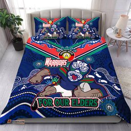 Amazing Aussie New Zealand Warriors Naidoc Week Custom For Our Elders Home Jersey Bedding Set