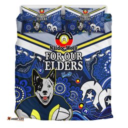 Amazing Aussie North Queensland Cowboys Naidoc Custom For Our Elders Home Jersey Bedding Set
