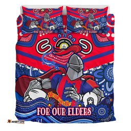 Amazing Aussie Newcastle Knights Naidoc Week Custom For Our Elders Home Jersey Bedding Set