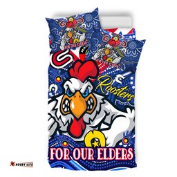 Amazing Aussie Sydney Roosters Naidoc Week Custom For Our Elders Home Jersey Bedding Set