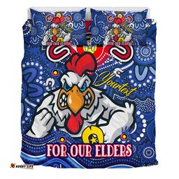 Amazing Aussie Sydney Roosters Naidoc Week Custom For Our Elders Home Jersey Bedding Set