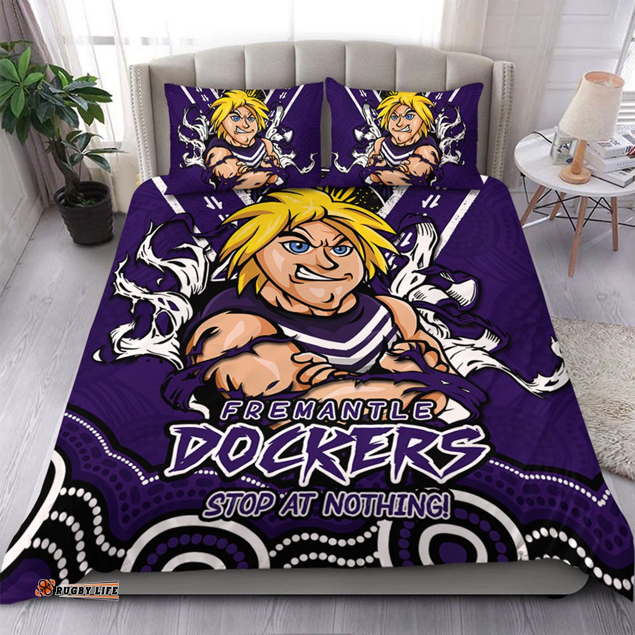 Amazing Aussie Fremantle Ripped Legacy Of The Game Bedding Set