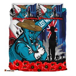 Amazing Aussie Port Adelaide Anzac Day Honor United In Spirit Bedding Set