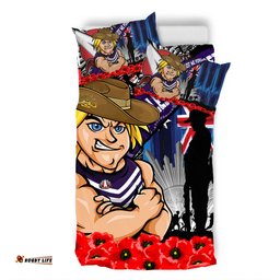 Amazing Aussie Fremantle Anzac Day Honor United In Spirit Bedding Set