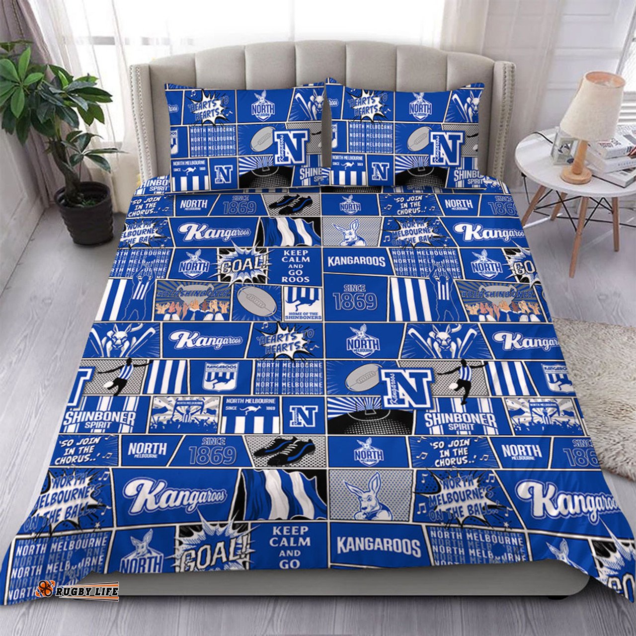 Amazing Aussie North Melbourne Legacy Of The Pride Comic Style Bedding Set