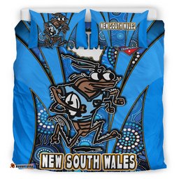 Amazing Aussie Cockroaches Cockroaches Mascot With Aboriginal Inspired Art  Bedding Set