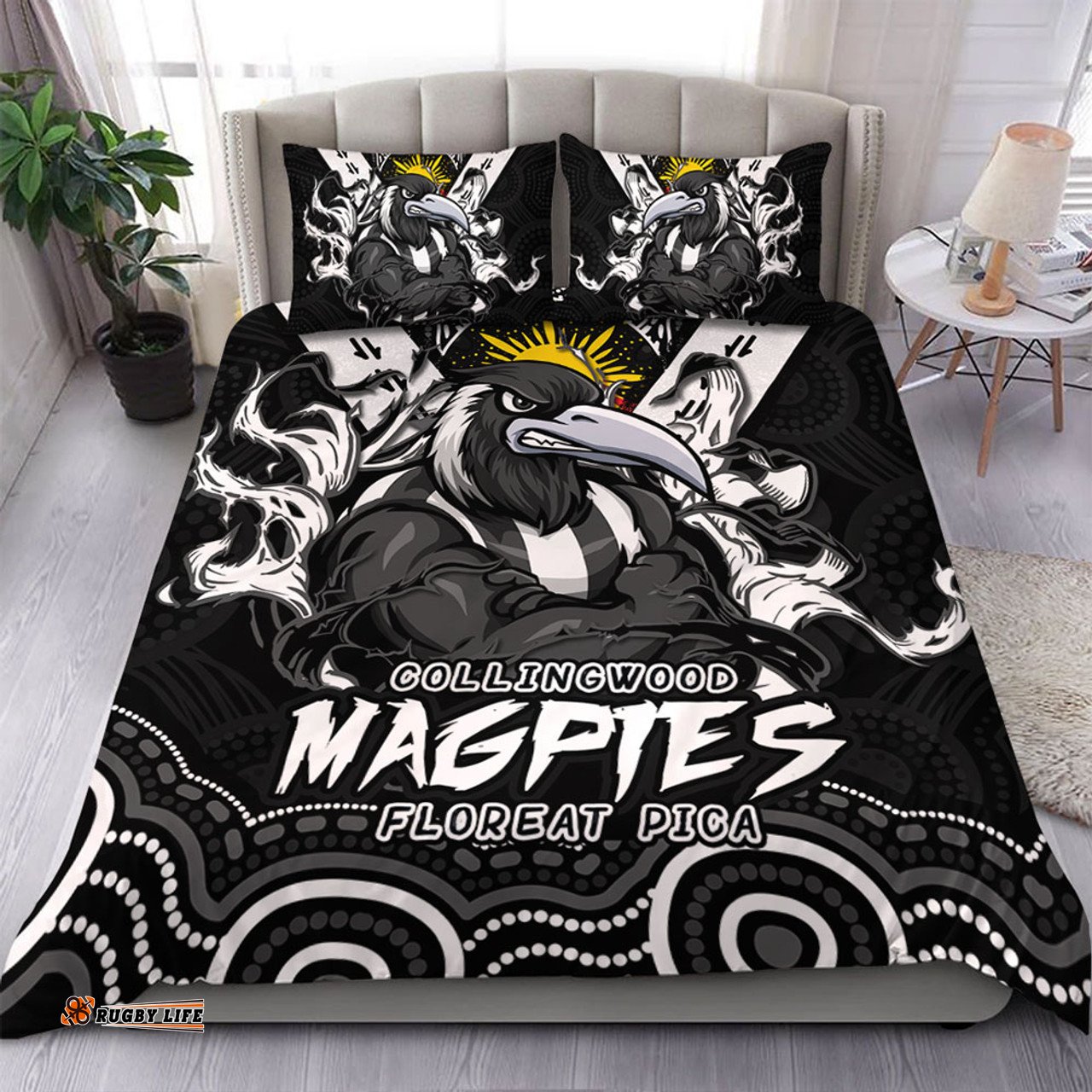 Amazing Aussie Collingwood Ripped Legacy Of The Game Bedding Set