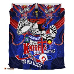 Amazing Aussie Newcastle Knights Naidoc Week Custom Newcastle Knights Naidoc Week For Our Elders Knights Bound Together Bedding Set