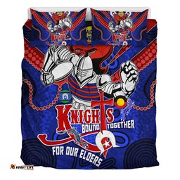Amazing Aussie Newcastle Knights Naidoc Week Custom Newcastle Knights Naidoc Week For Our Elders Knights Bound Together Bedding Set