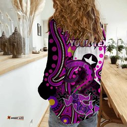 Custom Personalised NAIDOC Aboriginal Lizard Casual Shirt Pink Style