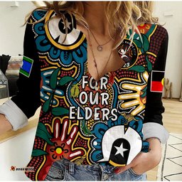 Australia NAIDOC Week 2023 Women Casual Shirt For Our Elders Indigenous