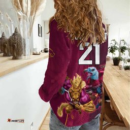 Custom Sea Eagles And Broncos Rugby Women Casual Shirt Sporty Style