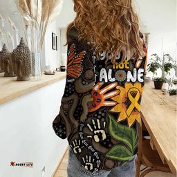Australia Indigenous Women Casual Shirt You Are Not Alone