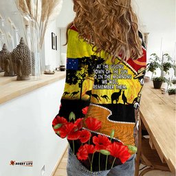 New Zealand And Australia ANZAC Day Women Casual Shirt Aboriginal Maori Starring Night Style