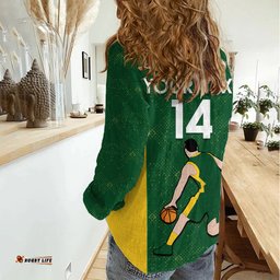 Custom Australia Basketball Women Casual Shirt Go Champions Aussie Boomers National Color