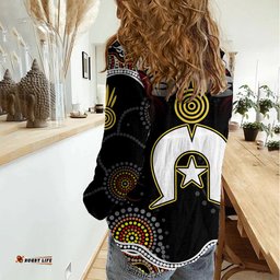 Torest Trait Islands Mix Aboriginal Pattern Women Casual Shirt TS04