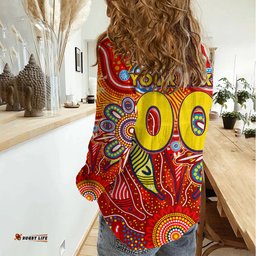 Personalised Sunnies NAIDOC Week 2024 Women Casual Shirt Aussie Aboriginal Art