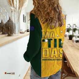 Australia Soccer Women Casual Shirt Clare Hunt Matildas Gold Version