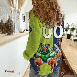 Custom Raiders and Cowboys Women Casual Shirt Together Sporty Style