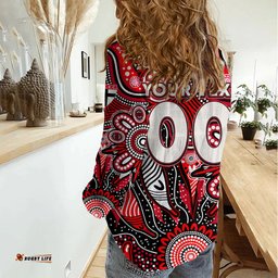 Personalised Saints NAIDOC Week 2024 Women Casual Shirt Aussie Aboriginal Art