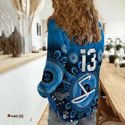 Custom Text and Number Adelaide Strikers Women Casual Shirt Aboriginal Sunshine