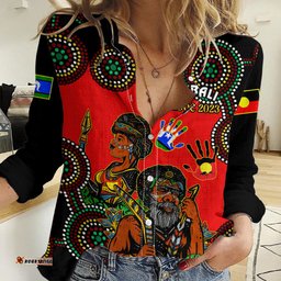Australia NAIDOC 2023 Women Casual Shirt Niabali Indigenous For Our Elders