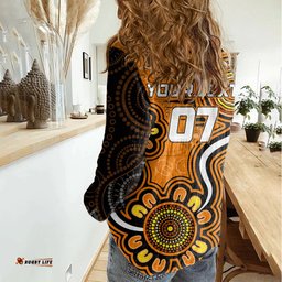 Custom Scorchers Cricket Indigenous Women Casual Shirt Champions Fire Up