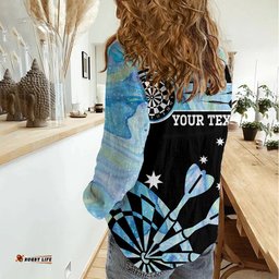Personalised Australia Darts Opal Vibes Women Casual Shirt