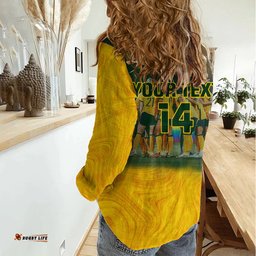 Custom Matildas Pride Women Casual Shirt LGBT Kangaroo Australian Proud