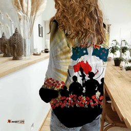 Australia And New Zealand ANZAC Day Woman Casual Shirt - ANZAC Memories