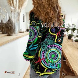 Custom NAIDOC Week 2023 Women Casual Shirt Indigenous Tribal Ver.02 - Yellow