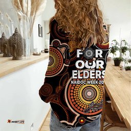 NAIDOC Week 2023 Women Casual Shirt Indigenous Tribal Ver.01