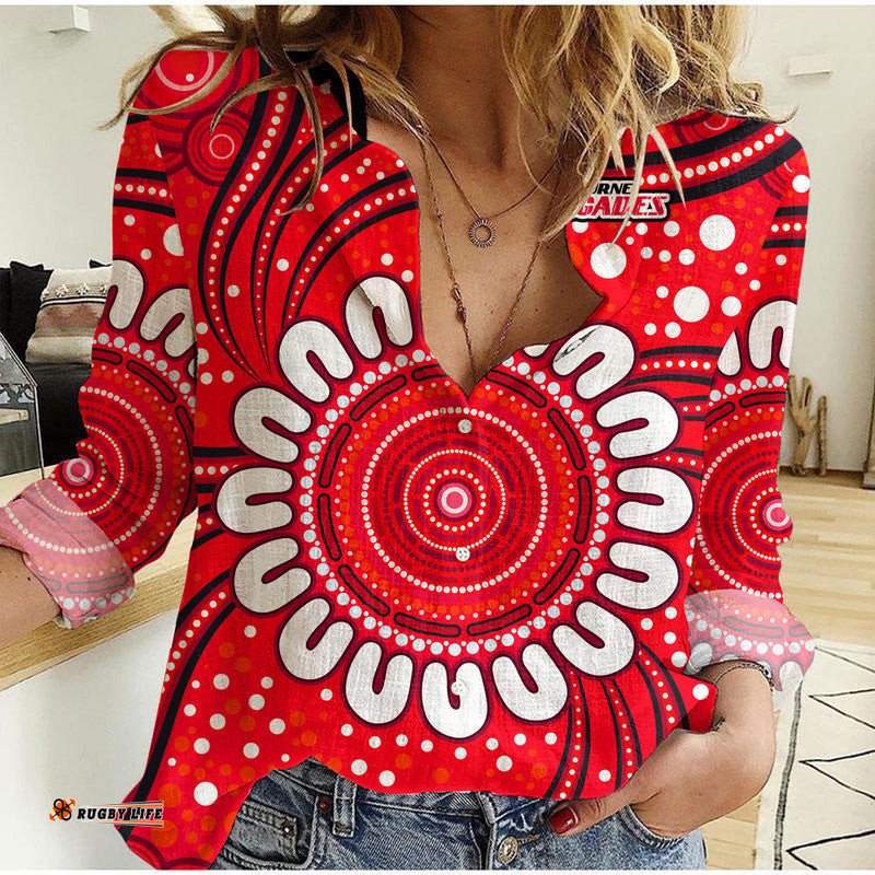 Melbourne Renegades Cricket Women Casual Shirt Aboriginal