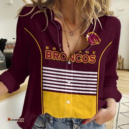 Broncos Rugby 2023 Women Casual Shirt Sporty Style Maroon Version