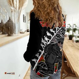 Custom Personalised Aotearoa ANZAC Day Women Casual Shirt Maori Fern With Poppy Vibe
