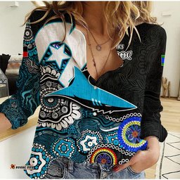 Sharks Rugby Casual Shirt NAIDOC 2023 Patterns