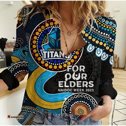 Titans Rugby Casual Shirt NAIDOC 2023 Aboriginal