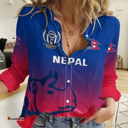 Nepal Cricket Women Casual Shirt Dynamic Version 2023