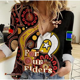 Australia NAIDOC Week 2023 Women Casual Shirt Indigenous For Our Elders