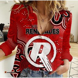 Custom Personalised And Number Renegades Cricket Casual Shirt Aboriginal Red