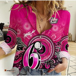 Sydney Sixers Women Casual Shirt Aboriginal Australia Cricket Champion
