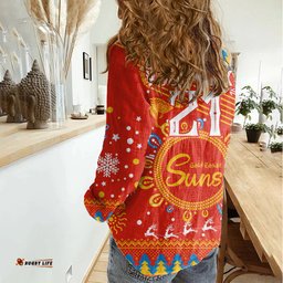 Custom GC Suns Football Women Casual Shirt Christmas Vibe 2023