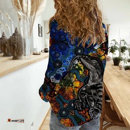 Aboriginal Lizard Tribal Casual Shirt