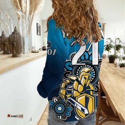 Custom Personalised NRL Gold Coast Titans Rugby GLD 2007 Aboriginal Women Casual Shirt