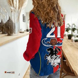 Custom NRL Cowboys Combine Dragon Rugby Women Casual Shirt Sporty Style