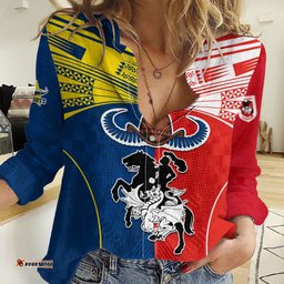 Custom NRL Cowboys Combine Dragon Rugby Women Casual Shirt Sporty Style
