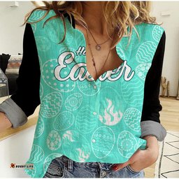 Brisbane Heat Cricket Happy Easter Day Women Casual Shirt Simple Style